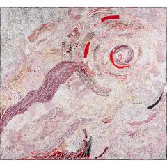 Carolanne Ken, (Language group: Pitjantjatjara/Yankunytjatjara), synthetic polymer paint on linen