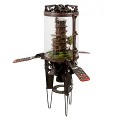 Yudi Sulistyo, Rumah (Home), 2013, paper, pvc tubes, acrylic, wooden boxes, recycled materials, paint