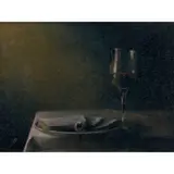 Leslie Rice, A Transubstantial Meal, 2008, acrylic on black velvet