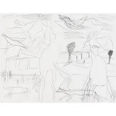 Ken Whisson, Summer's Day, 2002, ink on paper