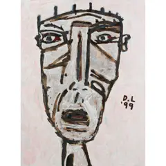David Larwill, Head V, 1999, oil on linen