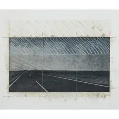 Tim Storrier, Evening Approach, 1981, lithograph, ed. 22/60