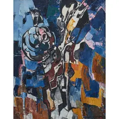Shay Docking, Tree Fiesta, 1963, oil on board