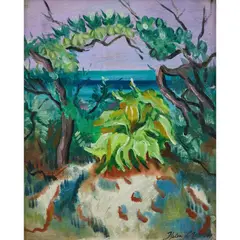 Helen Lempriere, Morning at Heron Island, 1949, oil on board