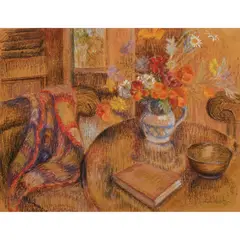 Jean Appleton, Interior Still Life, pastel on paper
