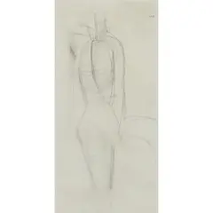 Godfrey Miller, Standing Figure, pencil on paper