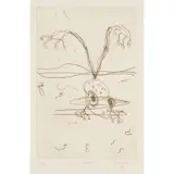 John Olsen, Frog Jumping, 1975, etching A/P