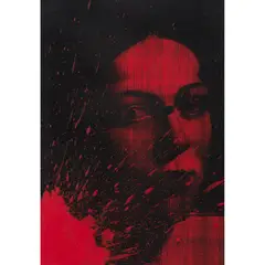 Lindy Lee, Untitled, 1997, photocopy and wax on paper laid on hardwood panel