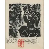 Shikō Munakata, Young Queen, 1968, woodcut