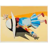 Charles Blackman, Fallen Schoolgirl, screenprint, ed. 45/75