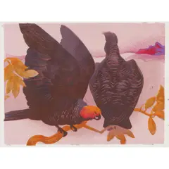 Red and Gold by Murray Griffin, 1974, linocut, ed. 14/22, sold Apr 2025