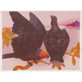 Murray Griffin, Red and Gold, 1974, linocut, ed. 14/22