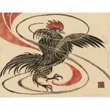 Ma Mahood, Rage, 1975, linocut, ed. 7/50