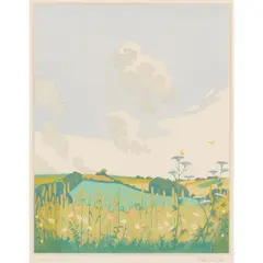 Hall Thorpe, Summer, woodcut