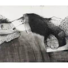 George Baldessin, (Untitled - Paris Drawing), 1976, charcoal and conté on paper