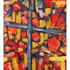 Roger Kemp, Sequence Series, oil on paper