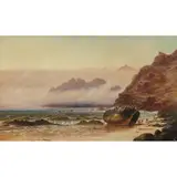 Haughton Forrest, (Coastal Scene, Shipwreck on Beach), oil on canvas