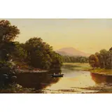 Haughton Forrest, River Derwent, England, oil on board