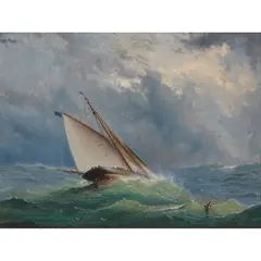 (Seascape) by Haughton Forrest, oil on board, sold Mar 2025