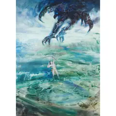 James Gleeson, Hercules in the Stymphalion Swamp, 1967, oil on linen