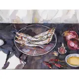 Lewis Miller, A Still Life in the Spanish Style II, 2021, oil on panel