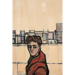 Michael Shannon, Person, 1957, oil on board