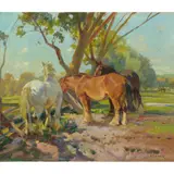 Harold Septimus Power, Morning Light, oil on linen