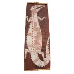 Dick Ngulei-Ngulei Murrumuri, (Language group: Kunwinjku/Dangbon), natural earth pigments on bark