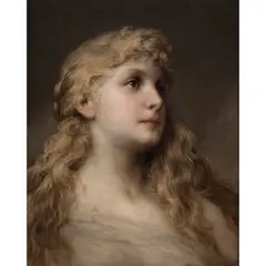 Gabriel von Max, Nerita, oil on canvas