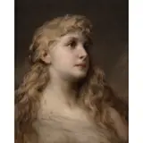 Gabriel von Max, Nerita, oil on canvas