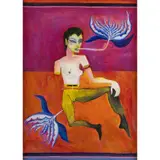 Del Kathryn Barton, Luminescence Within Impermance, 1998, oil on canvas