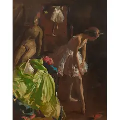 William Dargie, The Ballerinas' Changing Room, c.1951, oil on canvas