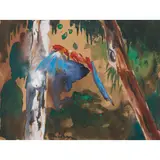 Albert Tucker, (Parrot Flying Amidst Trees)