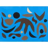 John Coburn, Old Moon, gouache on Arches paper laid on board