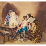 Norman Lindsay, (The Pirates), watercolour on paper