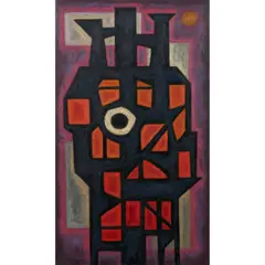 John Coburn, Light and Thorn, 1959, oil on composition board