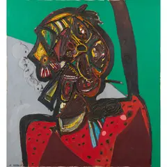 Paul Partos, The Cigarette Man, 1965, oil on canvas