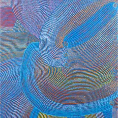 Tommy Mitchell, (Language group: Ngaanyatjarra), synthetic polymer paint on linen