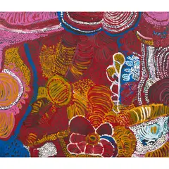 Eileen Yaritja Stevens, (Language group: Pitjantjatjara), synthetic polymer paint on canvas