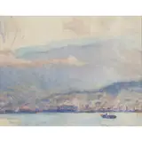 Janet Agnes Cumbrae Stewart, Hobart, Tasmania, 1915, oil on board