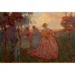 Janet Agnes Cumbrae Stewart, Gathering Wildflowers, c.1911, oil on canvas