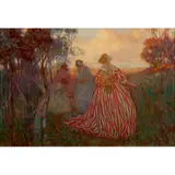 Janet Agnes Cumbrae Stewart, Gathering Wildflowers, c.1911, oil on canvas
