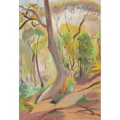 Adelaide Perry, Gums, 1937, oil on board