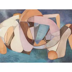 Dorothy Braund, Underwater Games, oil on board