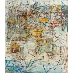 Yvonne Audette, Into the Eternal Void, 1965, oil on plywood