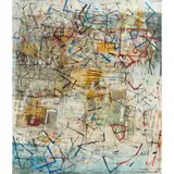 Yvonne Audette, Into the Eternal Void, 1965, oil on plywood