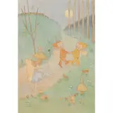 Mabel Lucie Attwell, Pixies Play in the Moonlight, watercolour and gouache on paper