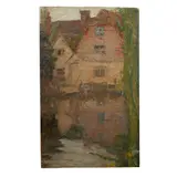 Mary Meyer, House Reflections, oil on panel