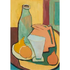 Dorothea Francis, Still Life, oil and gouache on paper laid on board