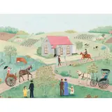 Roma Higgins, Sunday in the Country, oil on board